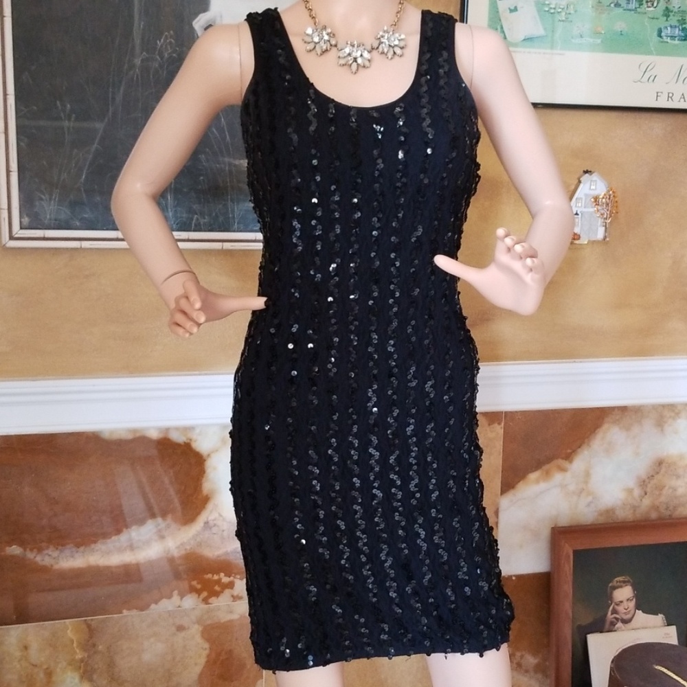 True Vintage 80s Avon Fashions Sequin Dress